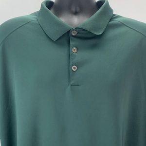 Nike Golf Tour Performance Mens 2XL XXL Dri Fit Green Short Sleeve Polo Shirt